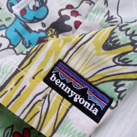 Custom Reworked Vintage SMURFS Shorts Bennygonia - Picture 10 of 12